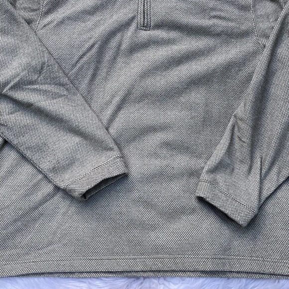 Haggar Cool 18 Pro Mens Jacket Coat Tan Heathered 1/2 Zip Pullover Mock Neck XXL - Picture 2 of 6